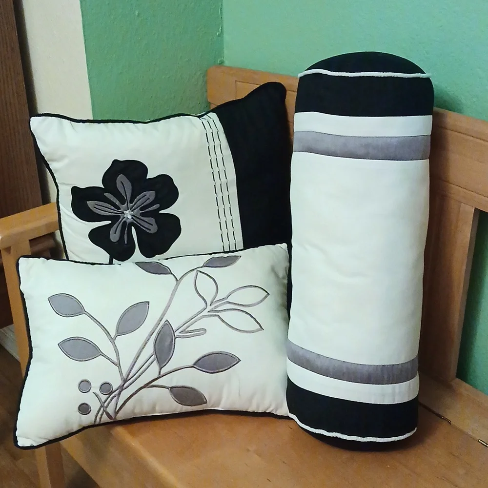 Q. Duvet Cover Set & 3 decorative pillows.